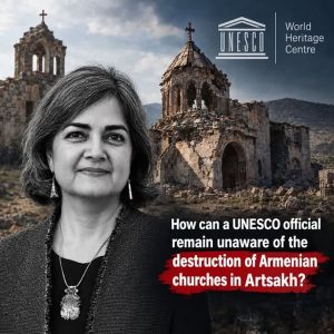 Представитель ЮНЕСКО уклонилась от вопросов об уничтожении армянского наследия в Арцахе