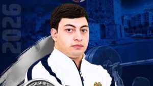 Валерик Мовсисян завоевал серебро в рывке на чемпионате Европы среди молодежи