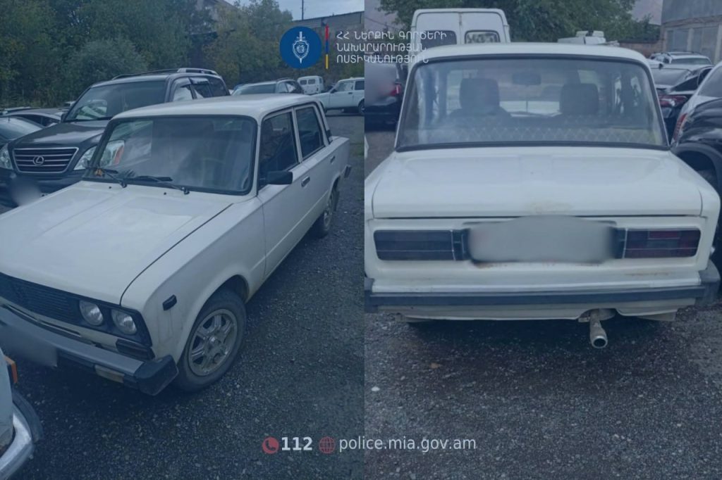 На трассе Ереван—Мегри нашли угнанный автомобиль: водитель задержан