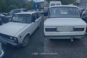 На трассе Ереван—Мегри нашли угнанный автомобиль: водитель задержан