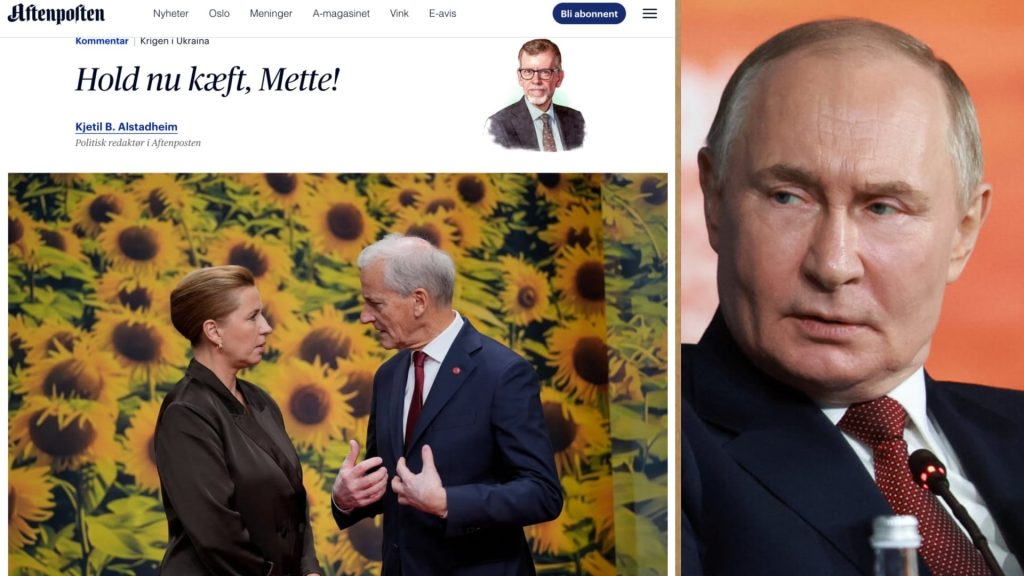 «Молчи, Метте»: норвежский обозреватель раскритиковал реакцию премьера Дании на контакты с Путиным