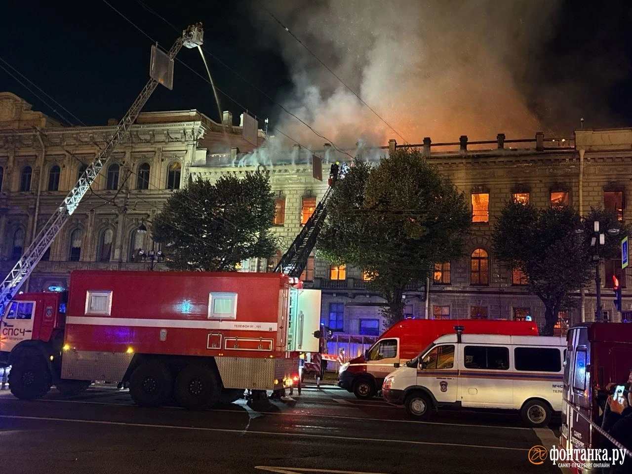 Սանկտ Պետերբուրգի Միլլերի առանձնատան հրդեհը տարածվել է շուրջ 2 հազար քմ տարածքում