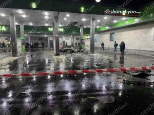 В газовой заправке в Хачпаре взорвался автомобиль Opel: пострадавших нет