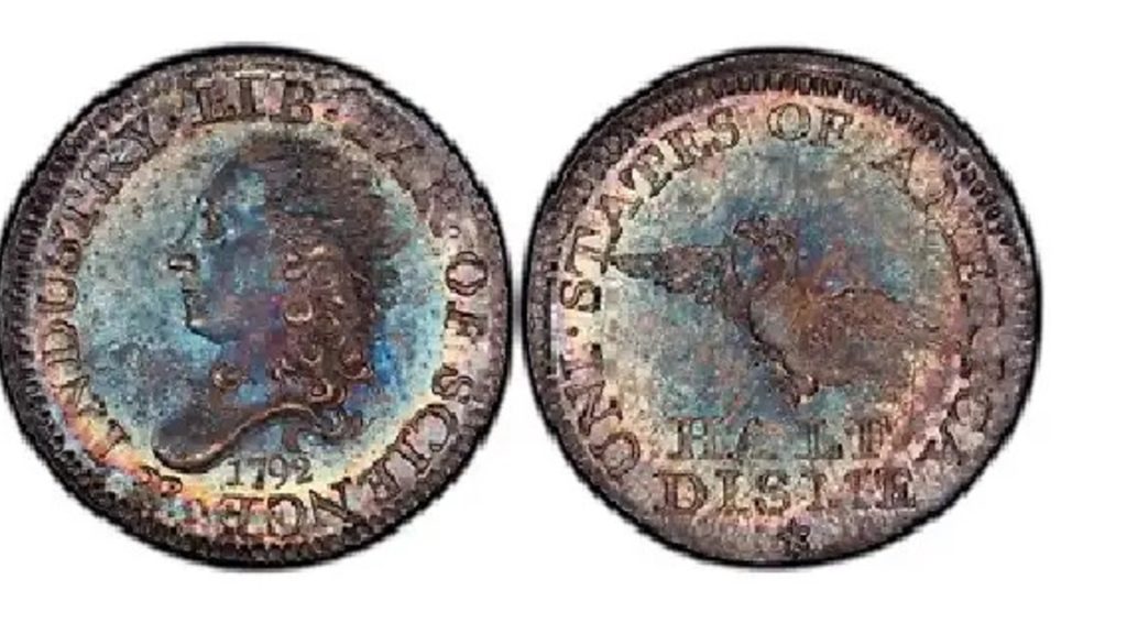 Монета США 1792 года установила рекорд на аукционе: цена достигла $2,93 млн